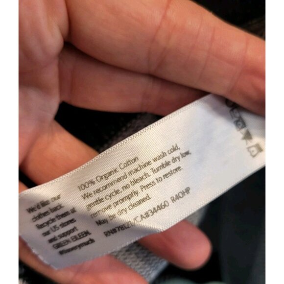 Eileen Fisher Black Knit Organic Cotton Lightweight Oversize Zip-Up Jacket Sz XL - Picture 6 of 7